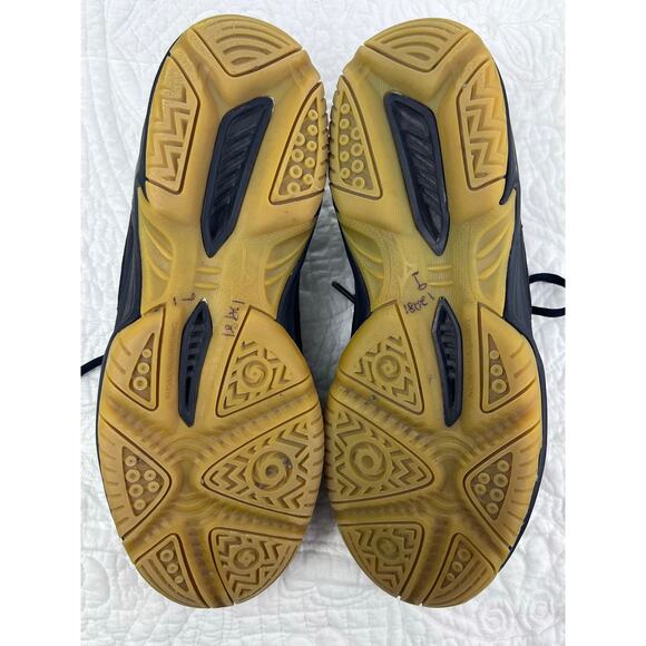 Mizuno Women 9 Black/Gray Cyclone Speed 2 Lace Up Athletic Pickleball Sneakers - Picture 3 of 10